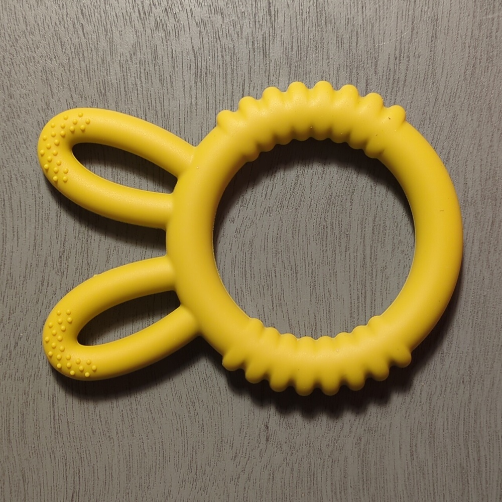 Yellow Bunny Ear Baby Teether
